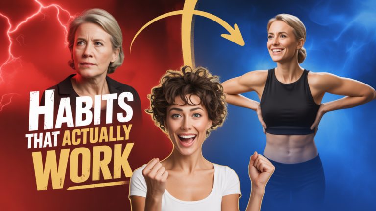 happy women losing weight at 40